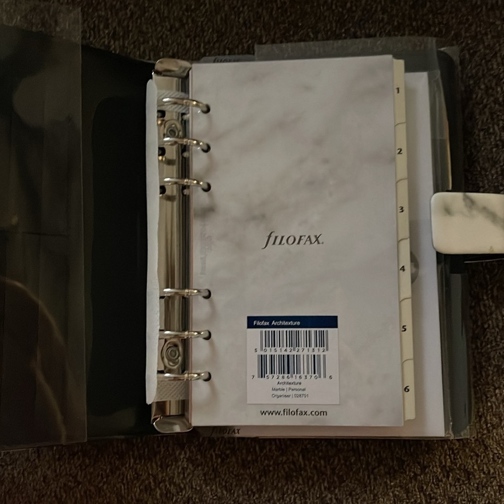 NIB Filofax Marble Personal Planner - Picture 2 of 3